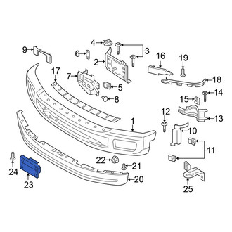 Ford OE - Front License Plate Bracket
