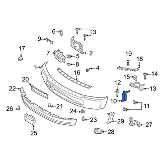 Ford OE - Front Left Outer Bumper Face Bar Bracket