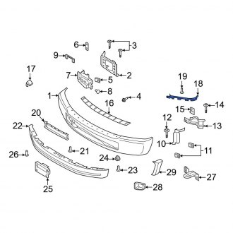 Ford OE - Front Right Outer Bumper Trim