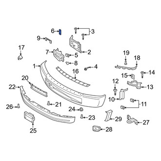 Ford OE - Bumper Face Bar Mount Nut