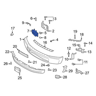Ford OE - Front Left Radiator Support Air Deflector