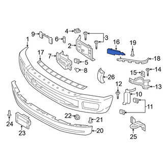 Ford OE - Right Bumper Face Bar Bracket