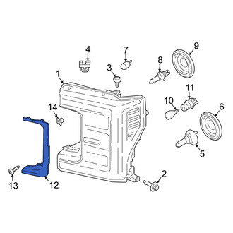 Ford OE - Front Right Headlight Molding