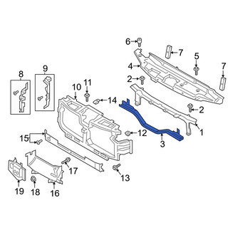 Ford OE - Front Lower Radiator Support Tie Bar