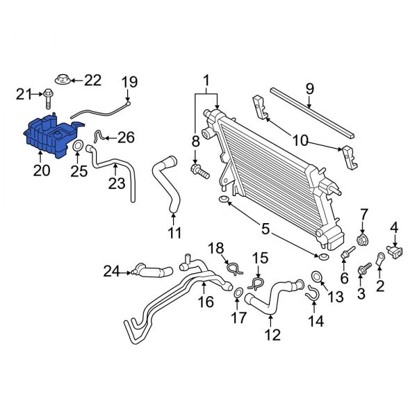 Engine Coolant Reservoir