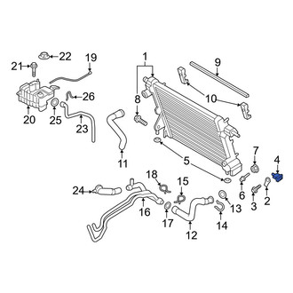 Ford OE - Upper Radiator Insulator
