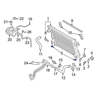 Ford OE - Lower Radiator Insulator