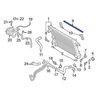 Ford OE - Upper Radiator Air Seal