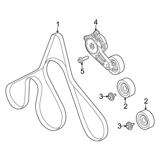 Ford OE - Cooling - Belts & Pulleys (Regular Cab / SuperCab / Crew Cab 6.2L)