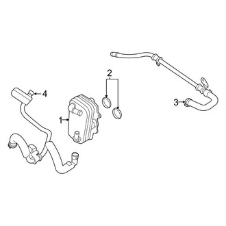 Ford OE - Cooling - Oil Cooler (Regular Cab / SuperCab / Crew Cab 7.3L)
