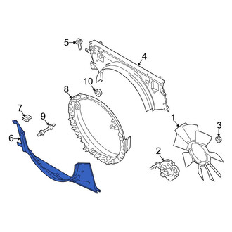 Ford OE - Front Lower Engine Cooling Fan Shroud