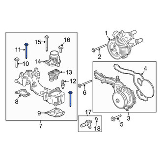 Ford OE - Engine Coolant Thermostat Housing Bolt