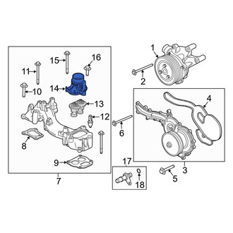 Ford OE - Engine Coolant Thermostat Housing