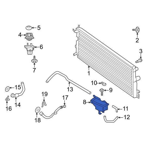 Engine Coolant Reservoir