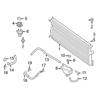 Ford OE - Cooling - Radiator & Components (Auxiliary), (Regular Cab / SuperCab / Crew Cab 6.7L)