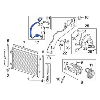 Ford OE - A/C Refrigerant Suction Hose