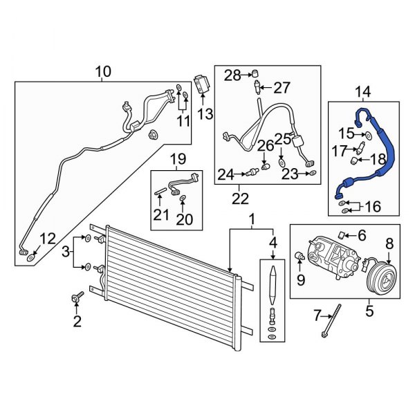 A/C Refrigerant Suction Hose