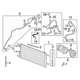 Ford OE - A/C Refrigerant Discharge Hose