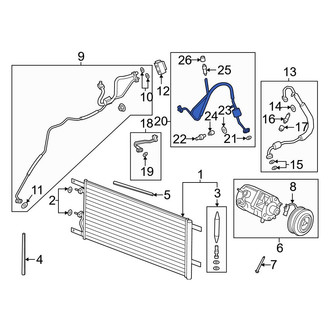 Ford OE - A/C Refrigerant Discharge Hose