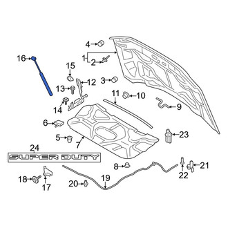 Ford OE - Front Right Hood Lift Support