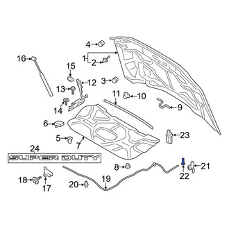 Ford OE - Hood Release Handle Bolt