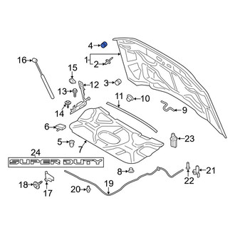 Ford OE - Front Outer Hood Stop Buffer