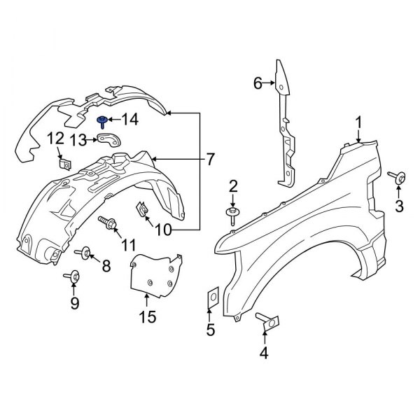 Fender Liner Retainer