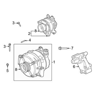 Ford OE - Electrical - Alternator (With Dual Alternators), (Regular Cab / SuperCab / Crew Cab)