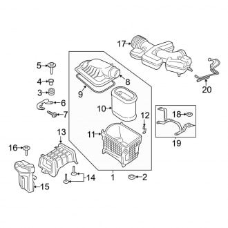 2018 Ford F-350 OEM Air Intake Parts | Filters — CARiD.com