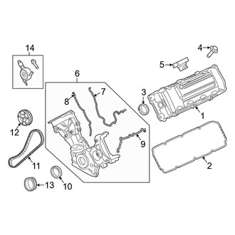 Ford OE - Engine - Valve & Timing Covers (Regular Cab / SuperCab / Crew Cab 6.2L)