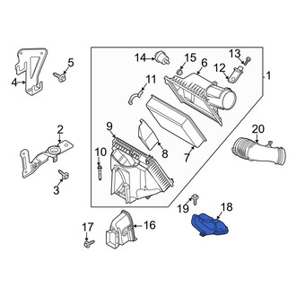 Ford OE - Front Upper Engine Air Intake Hose