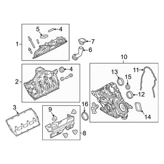 Ford OE - Engine - Valve & Timing Covers (Regular Cab / SuperCab / Crew Cab 6.7L)