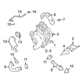 Ford OE - Engine - Turbocharger & Components (Regular Cab / SuperCab / Crew Cab 6.7L)