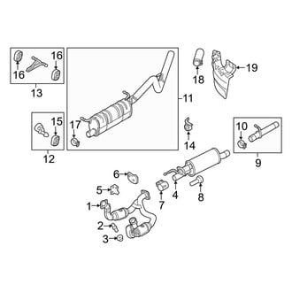 Ford OE - Exhaust System - Exhaust Components (6.2L)