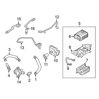 Ford OE - Emission System - Emission Components (Regular Cab / SuperCab / Crew Cab 6.2L)