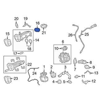 Ford OE - Rear Exhaust Gas Recirculation (EGR) Cooler Gasket