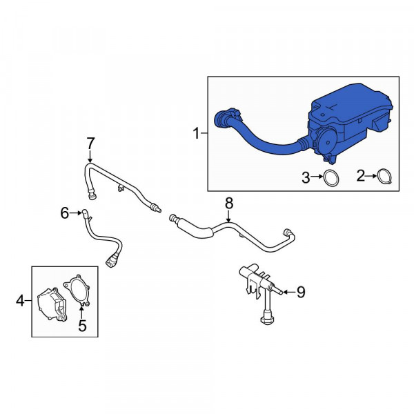Ford OE FC3Z6A785F Vapor Canister Purge Valve Assembly