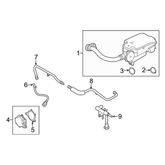 Ford OE - Emission System - Emission Components (Vacuum Pump & Hoses), (Regular Cab / SuperCab / Crew Cab 6.7L)
