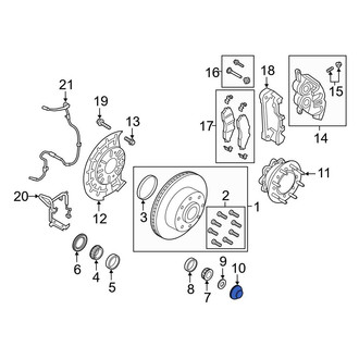 Ford OE - Front Wheel Bearing Dust Cap