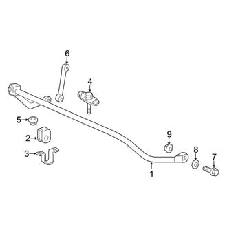 Ford OE - Front Suspension - Stabilizer Bar & Components (Regular Cab / SuperCab / Crew Cab RWD)