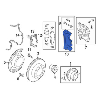 Ford OE - Front Disc Brake Caliper Bracket
