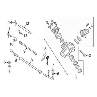 Ford OE - Steering Pitman Arm Nut
