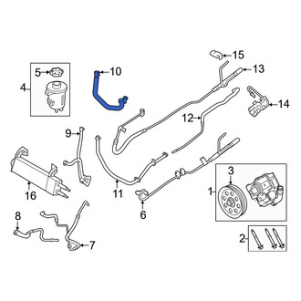Ford OE - Power Steering Reservoir Hose