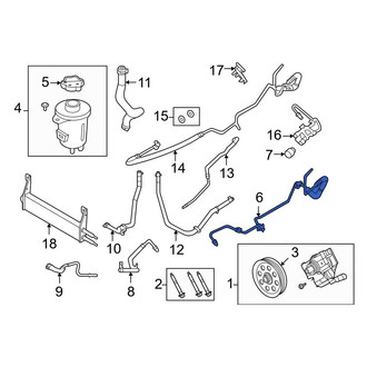 Ford OE - Power Steering Pressure Hose