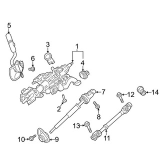 Ford OE - Steering Column Components (Manual Adjust), (Regular Cab / SuperCab / Crew Cab)