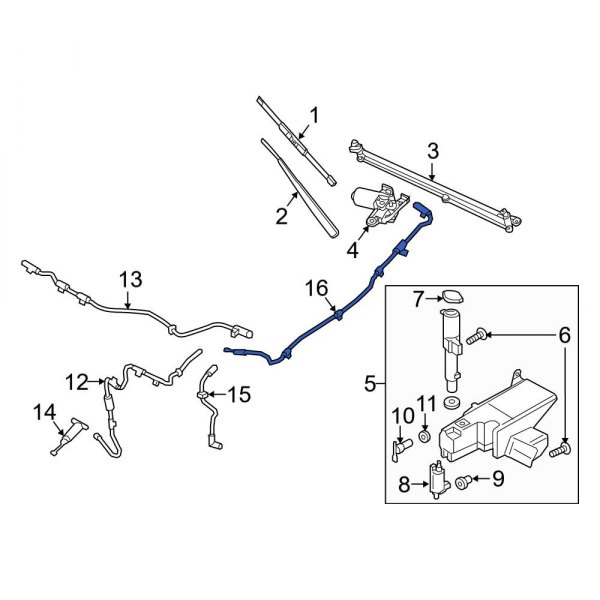 Windshield Washer Hose