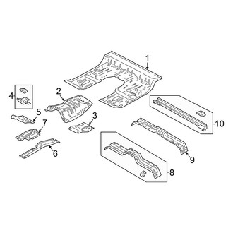 Ford OE - Cab - Floor (Regular Cab), (Regular Cab)