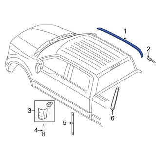 Ford OE - Right Roof Molding