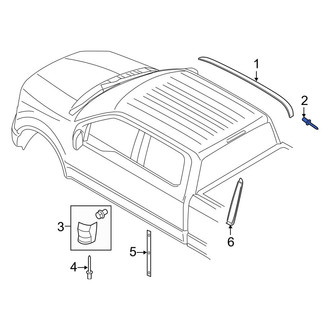 Ford OE - Roof Molding Rivet