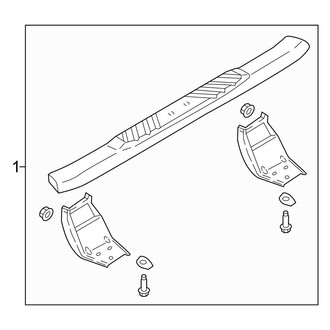Ford OE - Cab - Running Board (Accessory), (SuperCab)